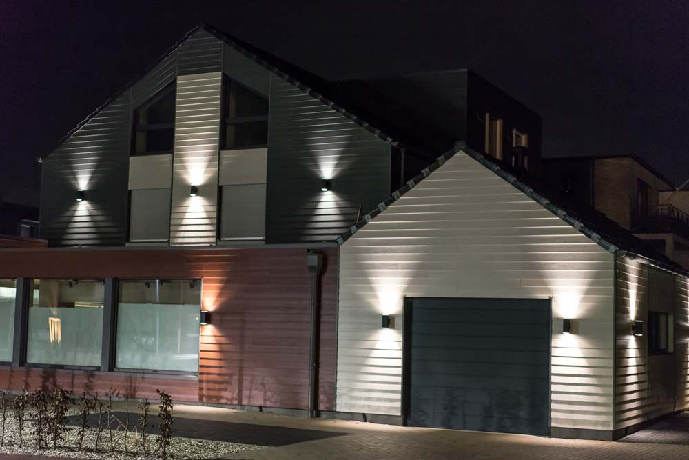 Виды фасадной подсветки