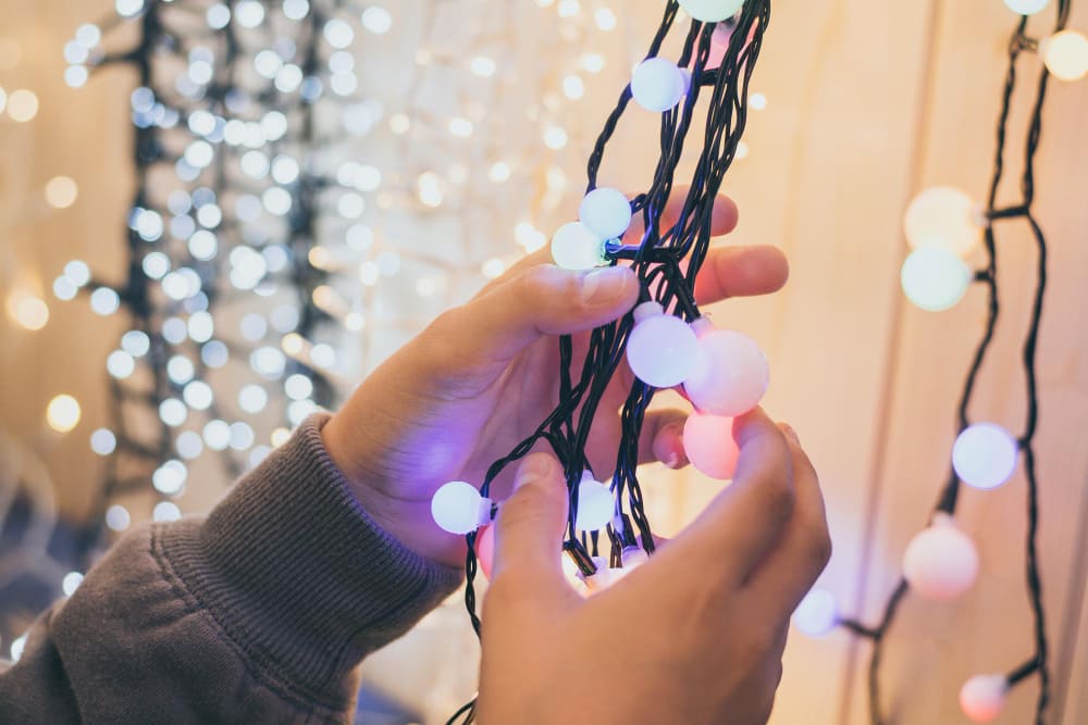 Подключение гирлянды