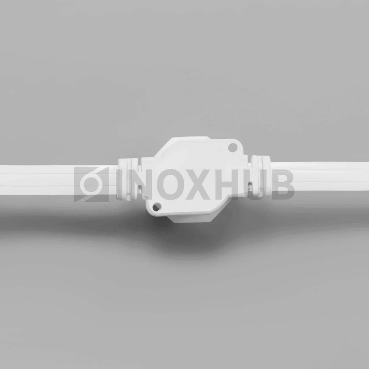 Белт-Лайт INOXHUB, шаг 40см, БЕЛЫЙ, двухжильный шлейф, 125 резиновых патронов с латунными контактами, цоколь E27, бухта 50м фото Иноксхаб