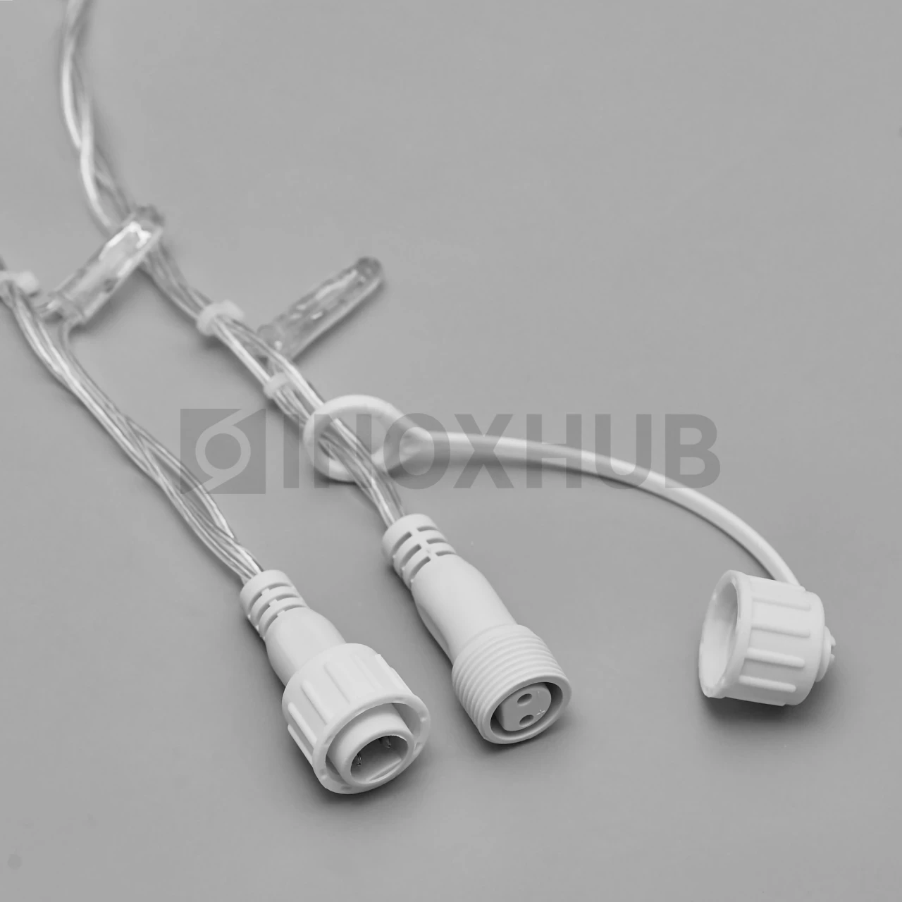 Светодиодная гирлянда INOXHUB Нить 10м, 100 LED, соединяемая, 220В, IP65, прозрачный провод, ТЁПЛАЯ БЕЛАЯ фото Иноксхаб