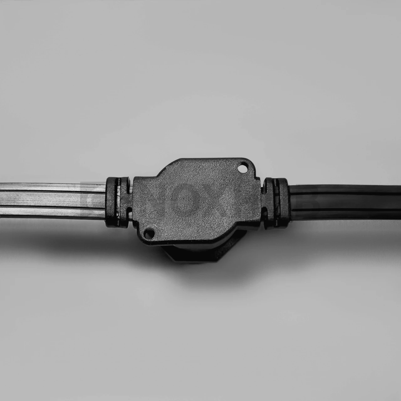 Белт-Лайт INOXHUB, шаг 20см, ЧЁРНЫЙ, двухжильный шлейф, 250 резиновых патронов с латунными контактами, цоколь E27, бухта 50м фото Иноксхаб