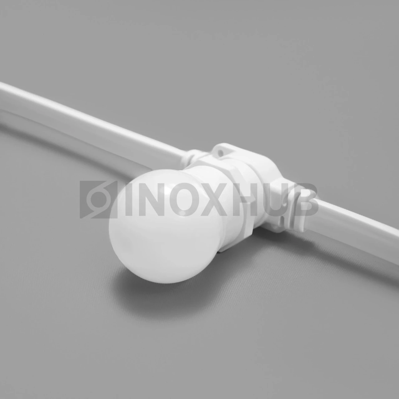 Лампочка для Белт-Лайта INOXHUB 220В, цоколь E27, 6 диодов SMD 2835, G45, 2Вт, БЕЛАЯ фото Иноксхаб