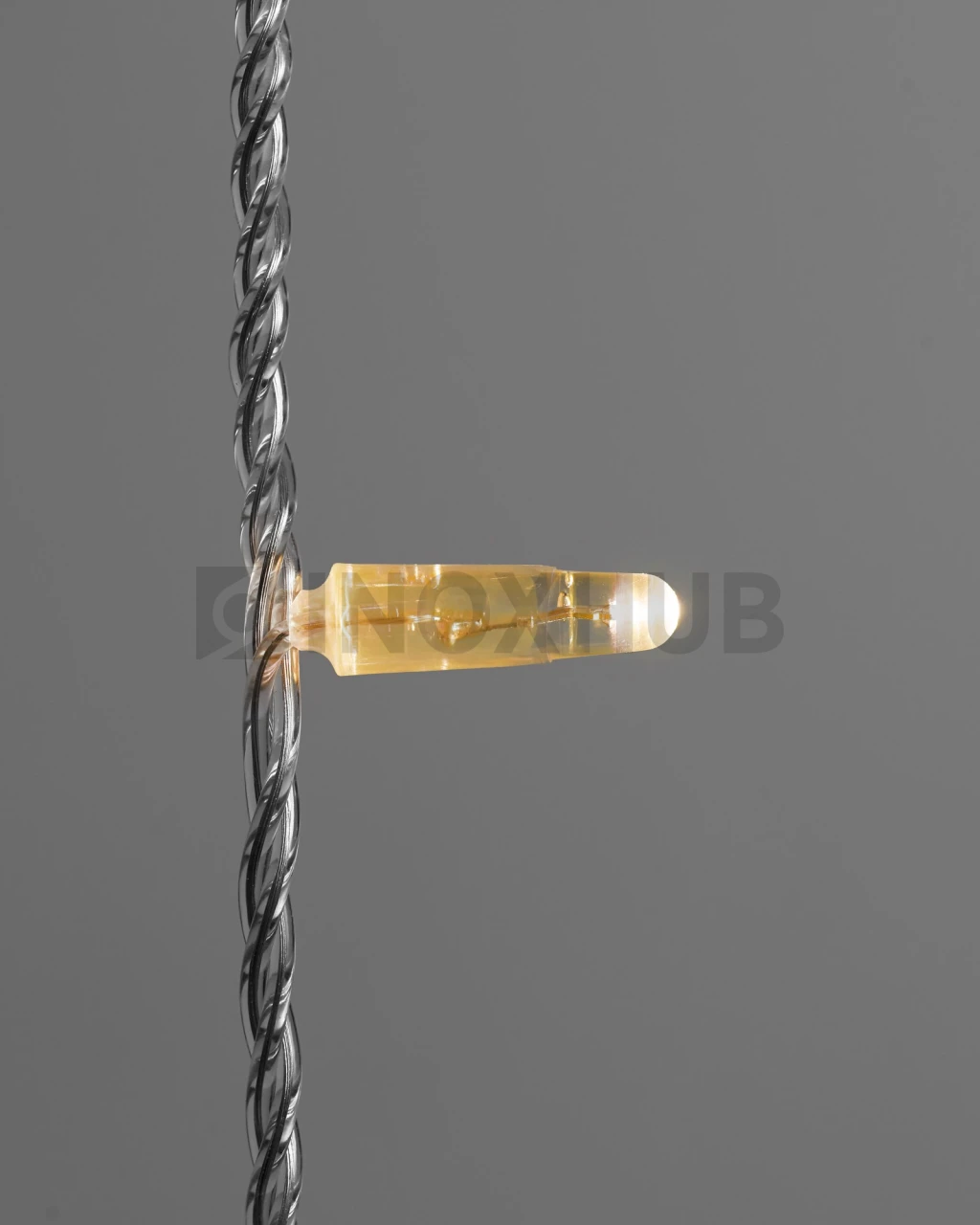 Светодиодная гирлянда INOXHUB Нить 10м, 100 LED, соединяемая, с мерцанием, 220В, IP65, прозрачный провод, ТЁПЛАЯ БЕЛАЯ фото Иноксхаб
