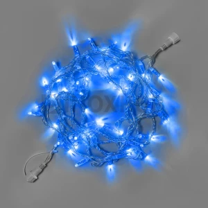 Светодиодная гирлянда INOXHUB Нить 10м, 100 LED, соединяемая, 24В, IP65, прозрачный провод, СИНЯЯ фото Иноксхаб