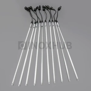 Гирлянда Тающие сосульки INOXHUB, комплект 10 штук, 12В, IP65, 10×0.5м, чёрный ПВХ, БЕЛЫЙ фото Иноксхаб