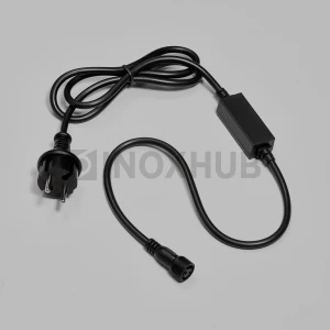 Блок питания 4А для гирлянд 2-pin INOXHUB, 220В, 1.5м, ЧЕРНЫЙ провод фото Иноксхаб